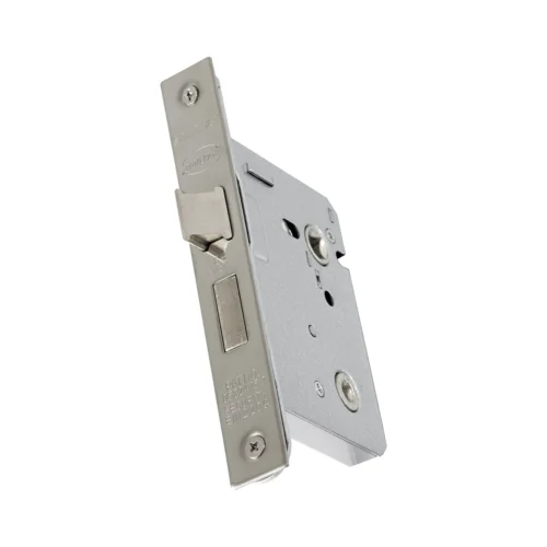 E-Series 65mm (2.5'') Mortice Bathroom Lock - Polished Nickel (51810)