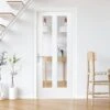 White Internal Primed Almere 2 Light Clear Glass Door (116320)