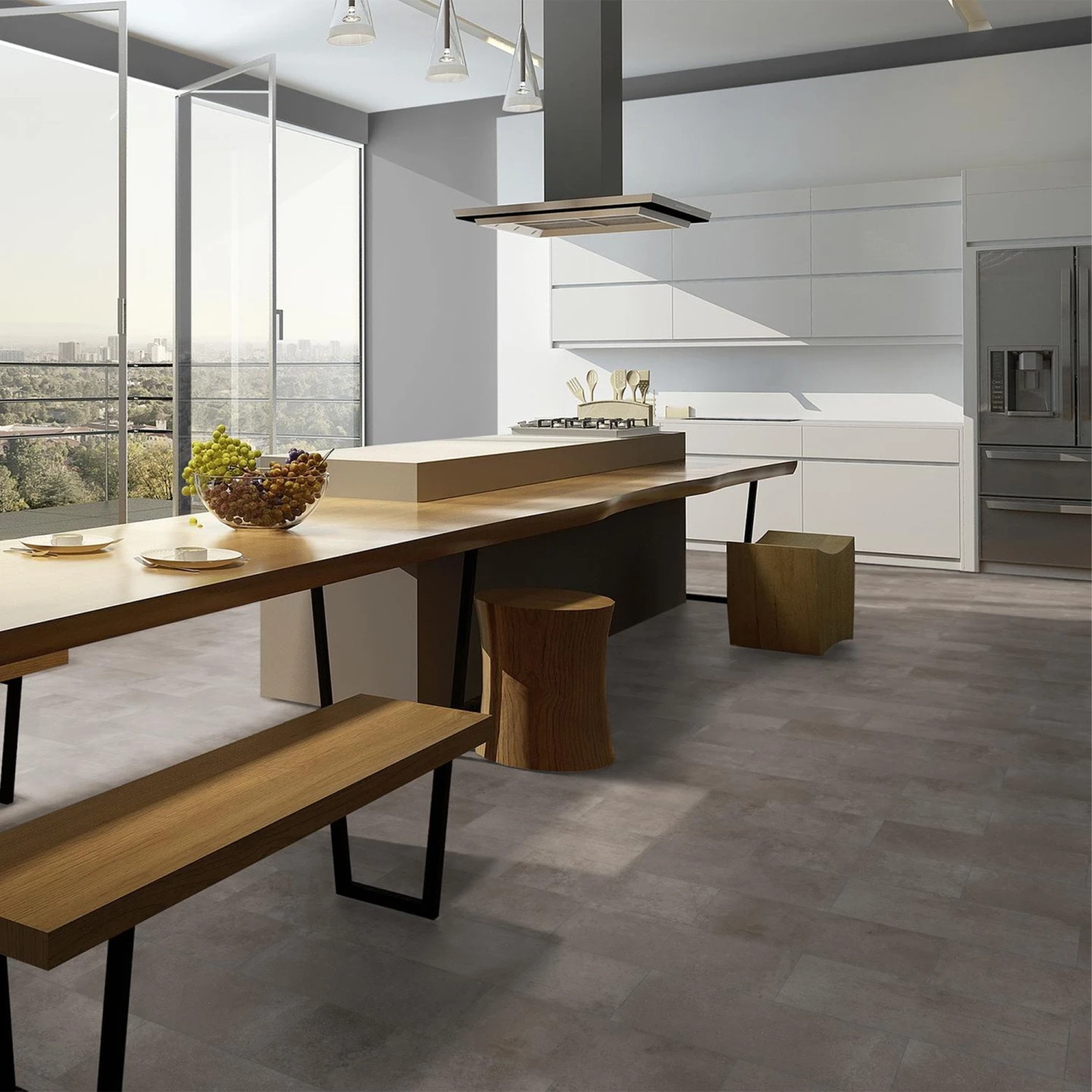 Bedrock Stone - Universo Water-Resistant 8mm Water-Resistant Laminate Flooring (113499) 1 Bedrock Stone - Universo Water-Resistant 8mm Water-Resistant Laminate Flooring (113499)