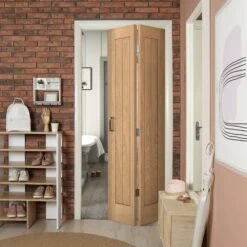 Oak Internal Unfinished Bi-fold Farley Door (108132)