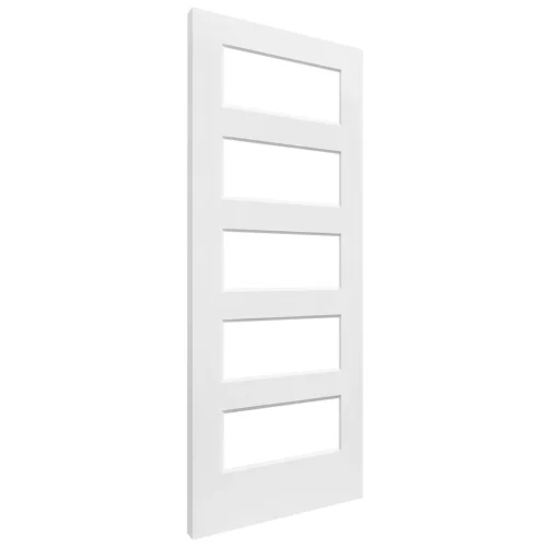 White Internal Primed 5 Light Clear Glass Harlem Door (116662) 5 White Internal Primed 5 Light Clear Glass Harlem Door (116662) -Oak Door Store 1674053368 06960700