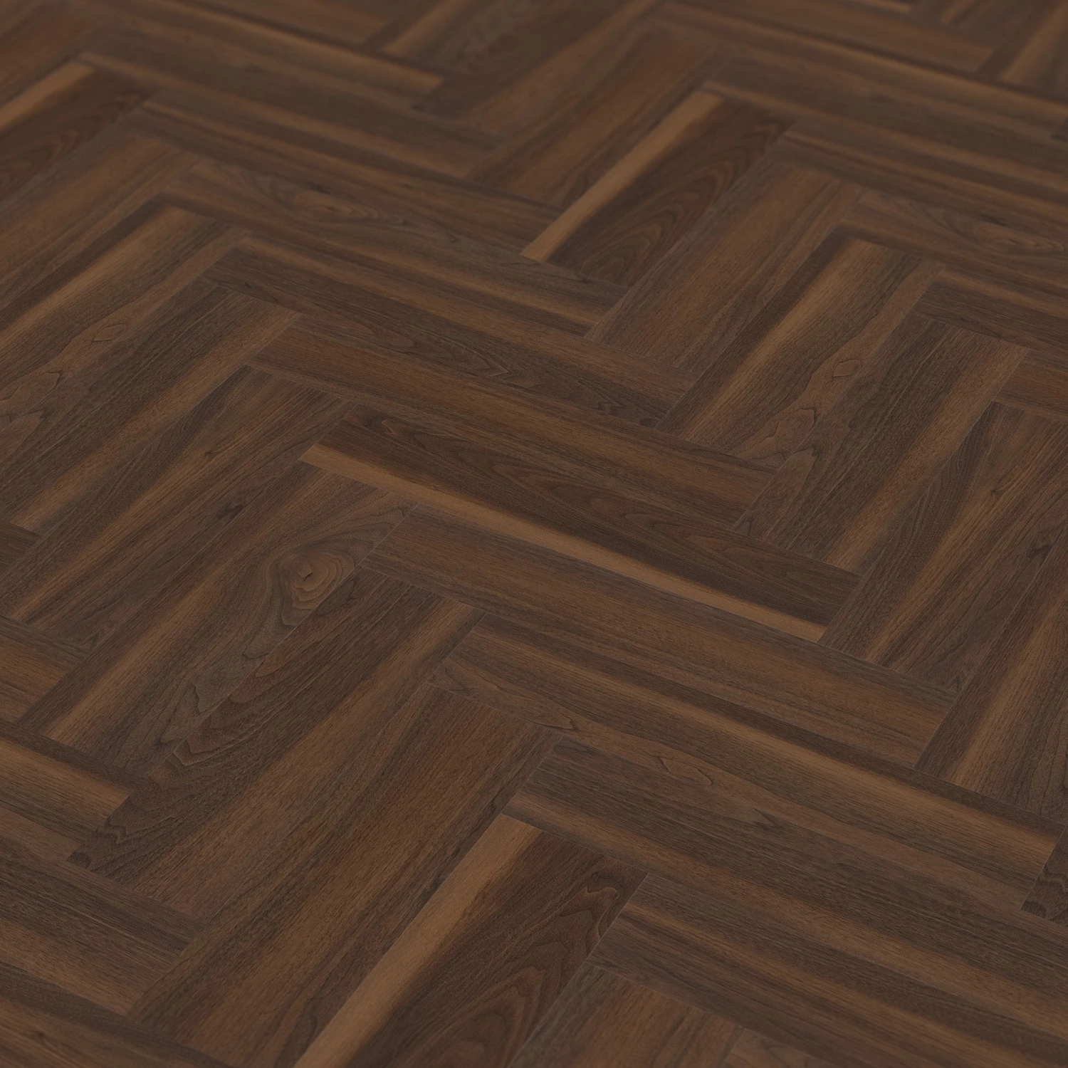 Walnut - Lifestyle SPC Herringbone 5.5mm Rigid Core Vinyl Flooring (116796) 2 Walnut - Lifestyle SPC Herringbone 5.5mm Rigid Core Vinyl Flooring (116796) - Image 2