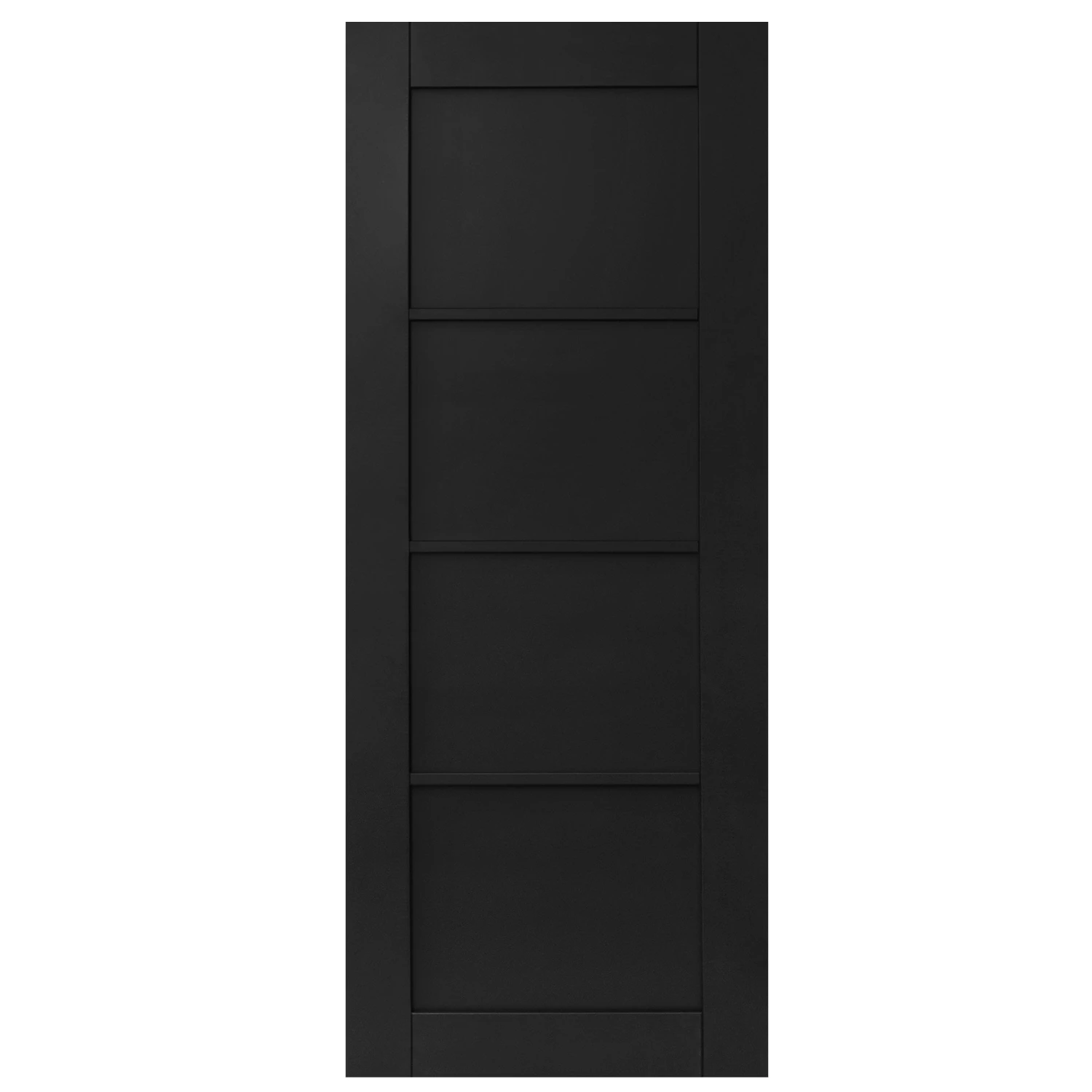 Black Internal Fully Finished Industrial Studio 4 Panel FD30 Fire Door (117820) 3 Black Internal Fully Finished Industrial Studio 4 Panel FD30 Fire Door (117820) - Image 3