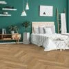 Natural Oak - Lifestyle SPC Herringbone 5.5mm Rigid Core Vinyl Flooring (116791)