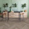 Weathered Oak - Lifestyle SPC Herringbone 5.5mm Rigid Core Vinyl Flooring (116793)