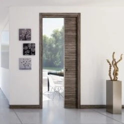 100mm Ermetika EvoKit Raw Wood Single Pocket Door System (118485)