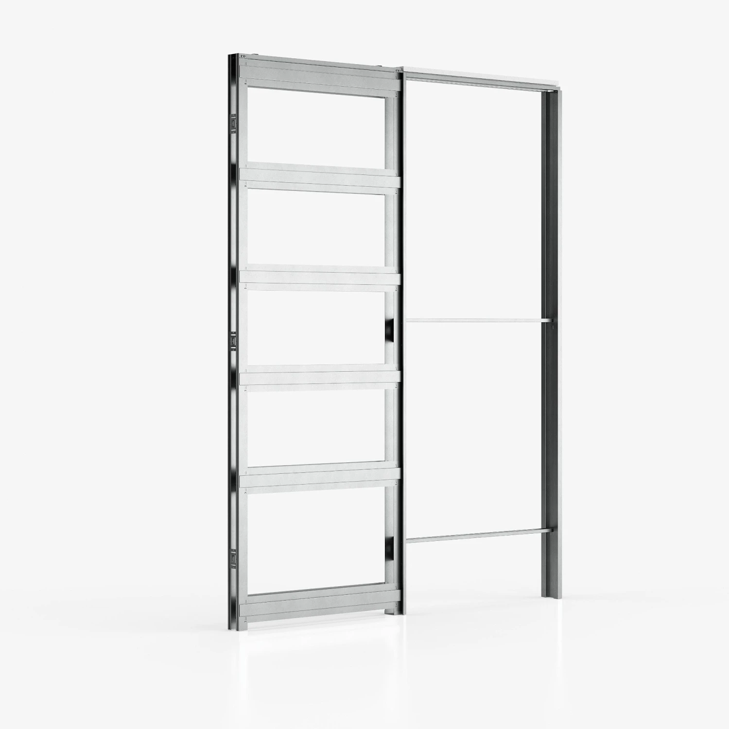 100mm Ermetika EvoKit Raw Wood Single Pocket Door System (118485) 2 100mm Ermetika EvoKit Raw Wood Single Pocket Door System (118485) - Image 2