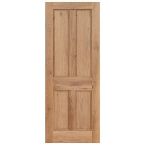 Rustic Oak Internal Fully Finished Victorian 4 Panel Door (118970) -Oak Door Store 1681976153 86099600