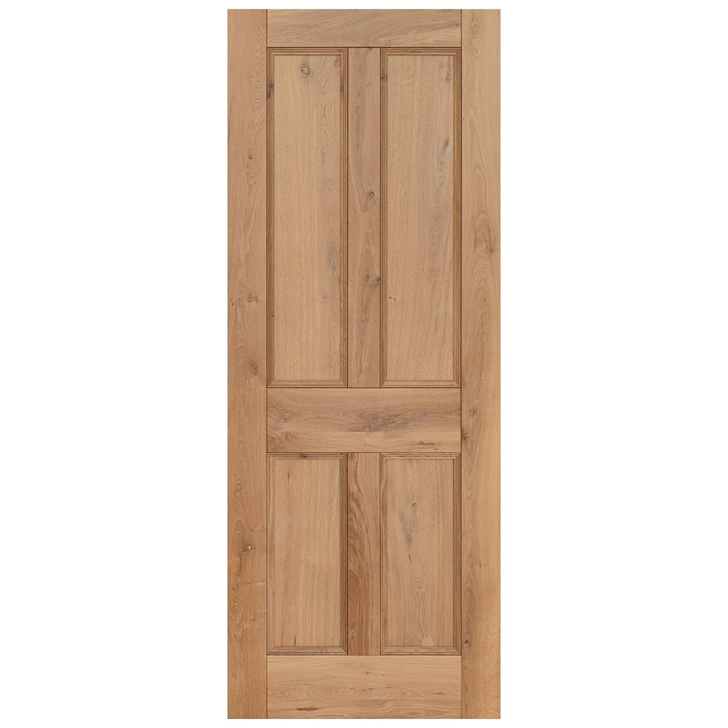 Rustic Oak Internal Fully Finished Victorian 4 Panel Door (118970) 3 Rustic Oak Internal Fully Finished Victorian 4 Panel Door (118970) - Image 3