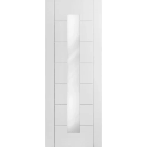 White Internal Primed Pedrena 1 Light Clear Glass Door (57566) -Oak Door Store 1683197731 26898900