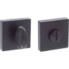 Atlantic Handles Forme WC Turn And Release On Minimal Square Rose - Matt Black (116703)