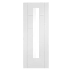 White Internal Primed Parma 1 Light Clear Glass Door (110294) 6 White Internal Primed Parma 1 Light Clear Glass Door (110294) -Oak Door Store 1687268636 48276100