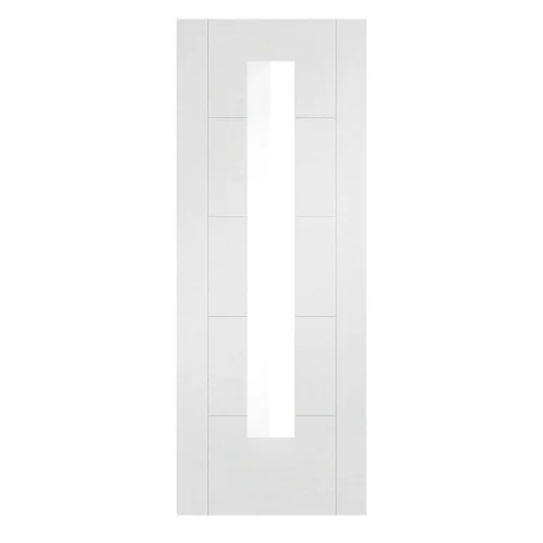 White Internal Primed Parma 1 Light Clear Glass Door (110294) 6 White Internal Primed Parma 1 Light Clear Glass Door (110294) -Oak Door Store 1687268636 48276100
