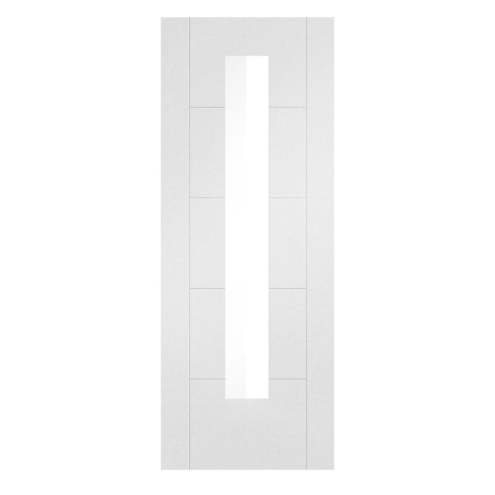 White Internal Primed Parma 1 Light Clear Glass Door (110294) 3 White Internal Primed Parma 1 Light Clear Glass Door (110294) - Image 3