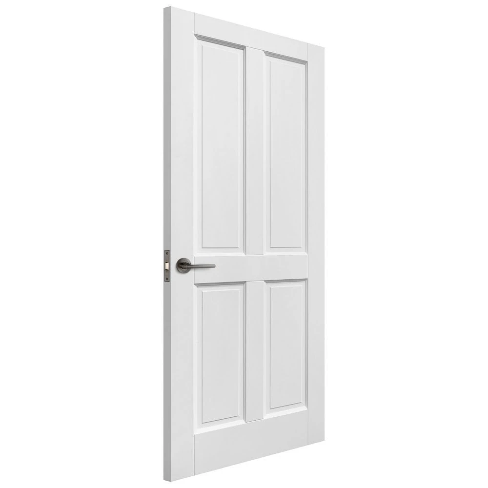 White Internal Primed Berkeley 4 Panel FD30 Fire Door (119698) 2 White Internal Primed Berkeley 4 Panel FD30 Fire Door (119698) - Image 2