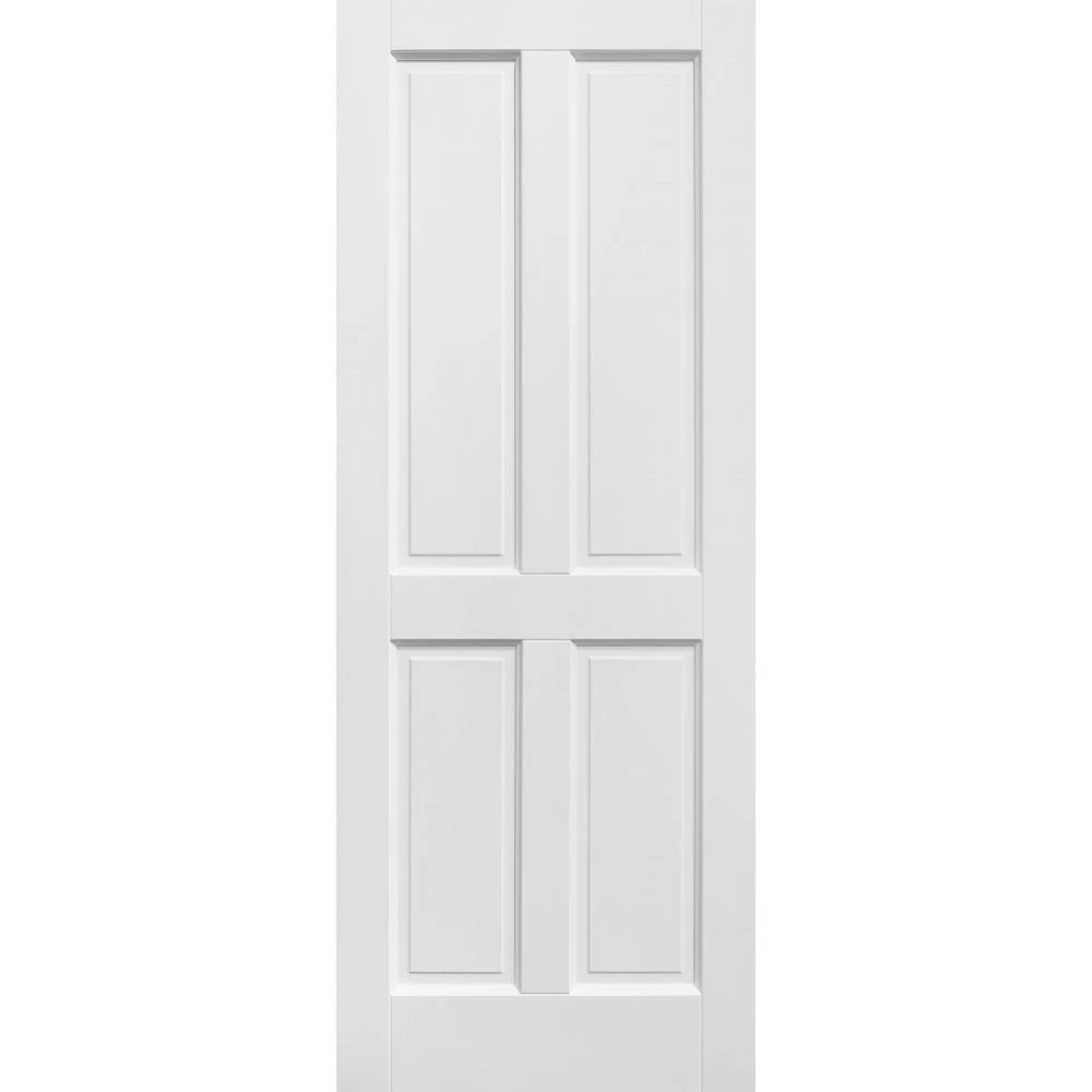 White Internal Primed Berkeley 4 Panel FD30 Fire Door (119698) 3 White Internal Primed Berkeley 4 Panel FD30 Fire Door (119698) - Image 3
