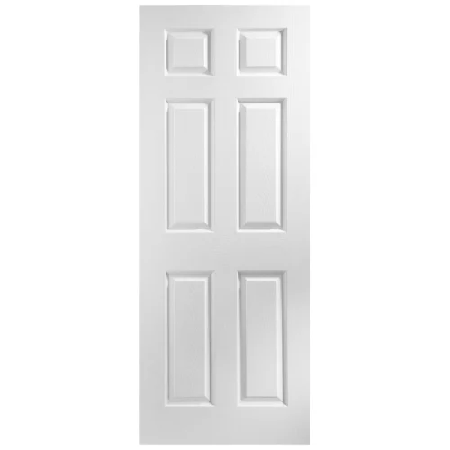White Internal Moulded Lifestyle Primed Textured 6 Panel FD30 Fire Door (119170) -Oak Door Store 1688036792 05790100