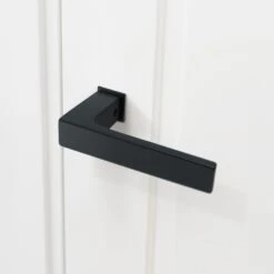 Studio Industrial Square Rose Lever Door Handle Set - Matt Black (307041) 10 Studio Industrial Square Rose Lever Door Handle Set - Matt Black (307041) -Oak Door Store 1688639557 81397200