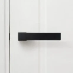 Studio Industrial Square Rose Lever Door Handle Set - Matt Black (307041) 12 Studio Industrial Square Rose Lever Door Handle Set - Matt Black (307041) -Oak Door Store 1688639560 53070900