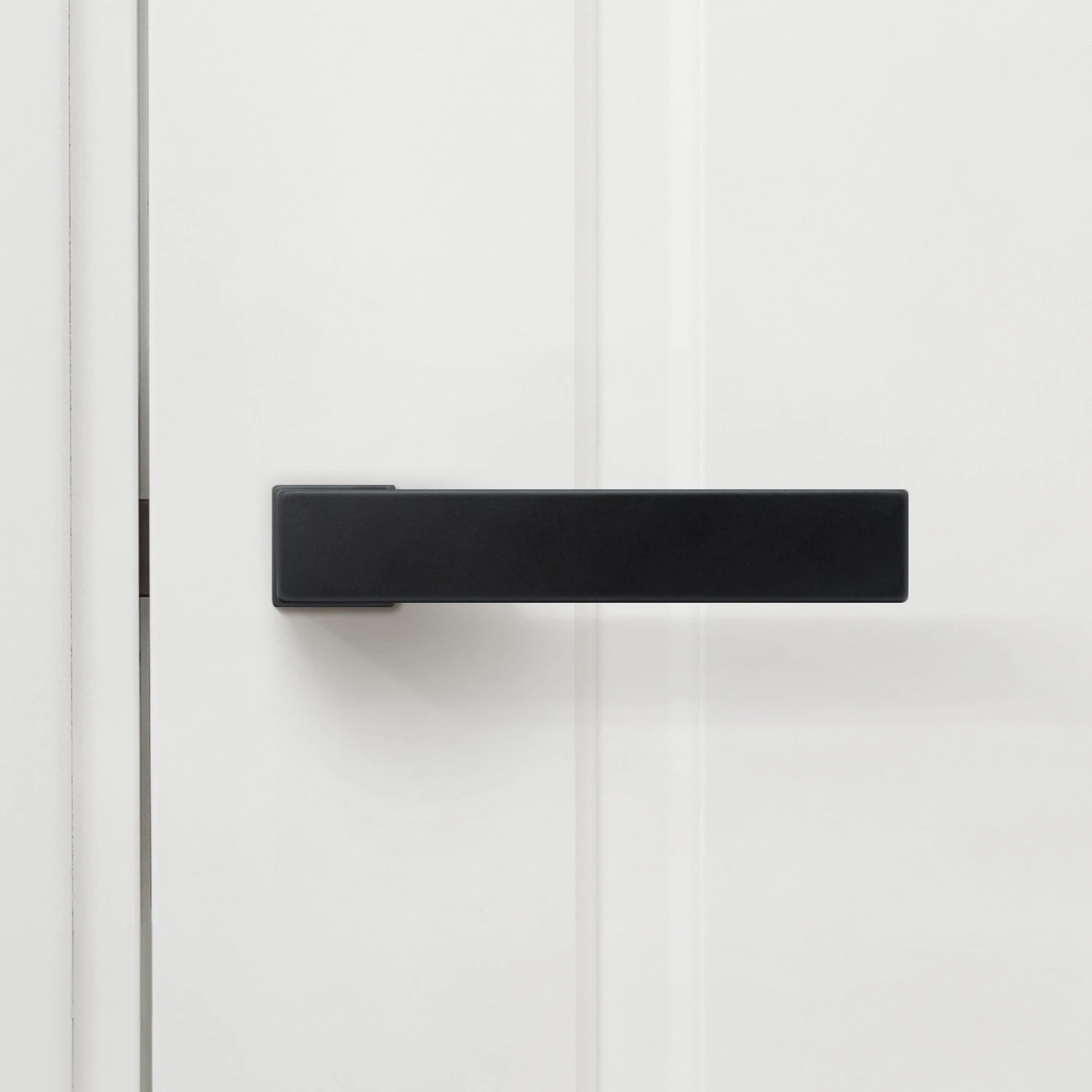 Studio Industrial Square Rose Lever Door Handle Set - Matt Black (307041) 5 Studio Industrial Square Rose Lever Door Handle Set - Matt Black (307041) - Image 5