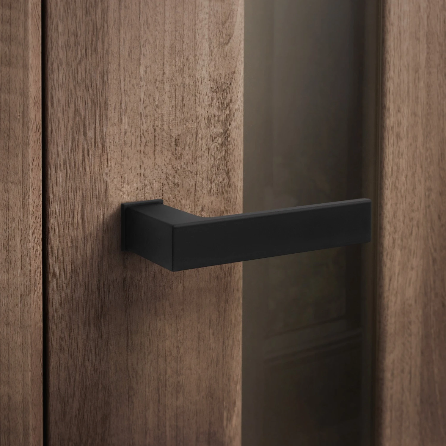 Studio Industrial Square Rose Lever Door Handle Set - Matt Black (307041) 7 Studio Industrial Square Rose Lever Door Handle Set - Matt Black (307041) - Image 7