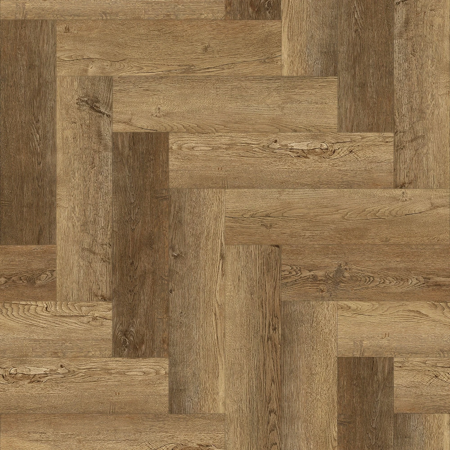 Farmhouse Oak - Lifestyle SPC Herringbone 5.5mm Rigid Core Vinyl Flooring (119017) 2 Farmhouse Oak - Lifestyle SPC Herringbone 5.5mm Rigid Core Vinyl Flooring (119017) - Image 2