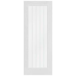 White Internal Textured Lifestyle Cottage Primed 1 Light Obscure Lined Clear Glass Door (119741) -Oak Door Store 1691674965 28001600