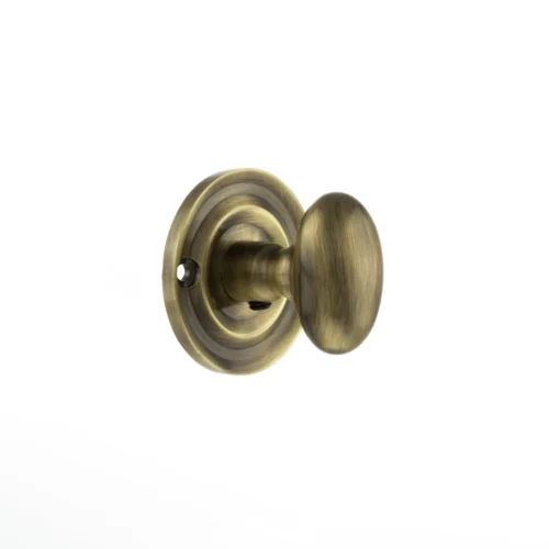 Old English WC Turn And Release Knob - Antique Brass (119784)