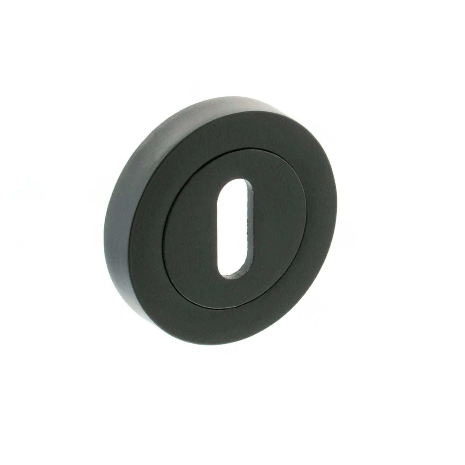 Status Round Key Escutcheon Pair - Matt Black (119857) 1 Status Round Key Escutcheon Pair - Matt Black (119857)