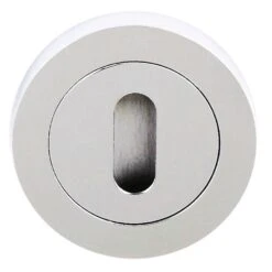 Status Round Key Escutcheon Pair - Polished Chrome (119858)