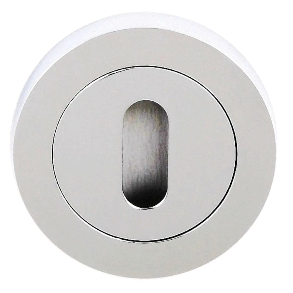 Status Round Key Escutcheon Pair - Polished Chrome (119858) 1 Status Round Key Escutcheon Pair - Polished Chrome (119858)