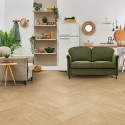 Prime Oak - Lifestyle SPC Herringbone 5.5mm Rigid Core Vinyl Flooring (119087)