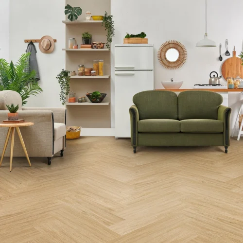 Prime Oak - Lifestyle SPC Herringbone 5.5mm Rigid Core Vinyl Flooring (119087)