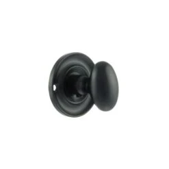 Old English WC Turn And Release Knob - Matt Black (119782)