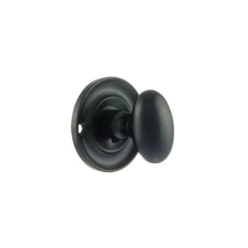 Old English WC Turn And Release Knob - Matt Black (119782)