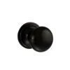 Old English Harrogate Mushroom Round Mortice Door Knob - Black Nickel (119762)
