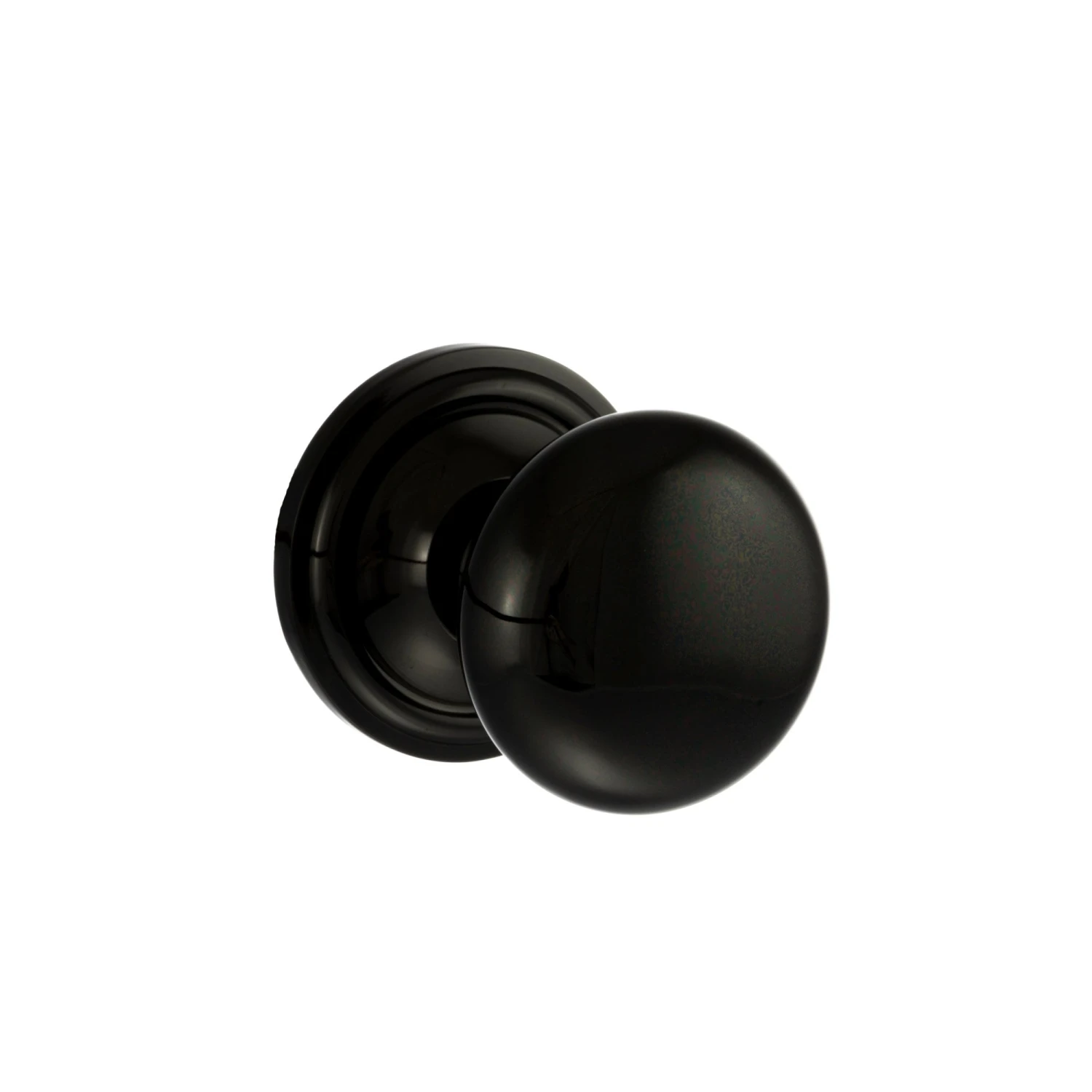 Old English Harrogate Mushroom Round Mortice Door Knob - Black Nickel (119762) 1 Old English Harrogate Mushroom Round Mortice Door Knob - Black Nickel (119762)