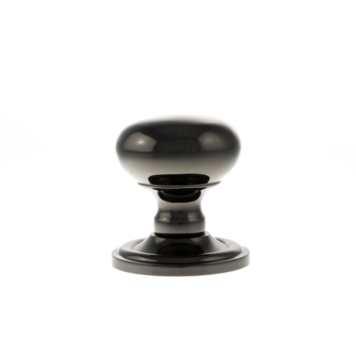Old English Harrogate Mushroom Round Mortice Door Knob - Black Nickel (119762) 2 Old English Harrogate Mushroom Round Mortice Door Knob - Black Nickel (119762) - Image 2