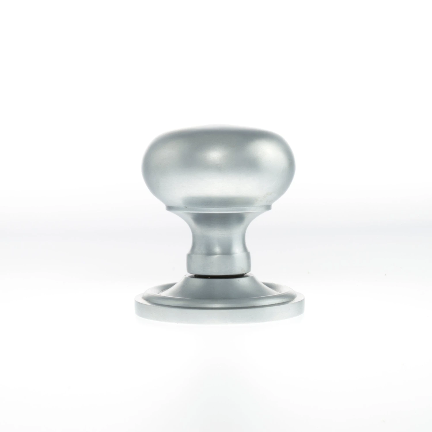 Old English Harrogate Mushroom Round Mortice Door Knob - Satin Chrome (119760) 2 Old English Harrogate Mushroom Round Mortice Door Knob - Satin Chrome (119760) - Image 2