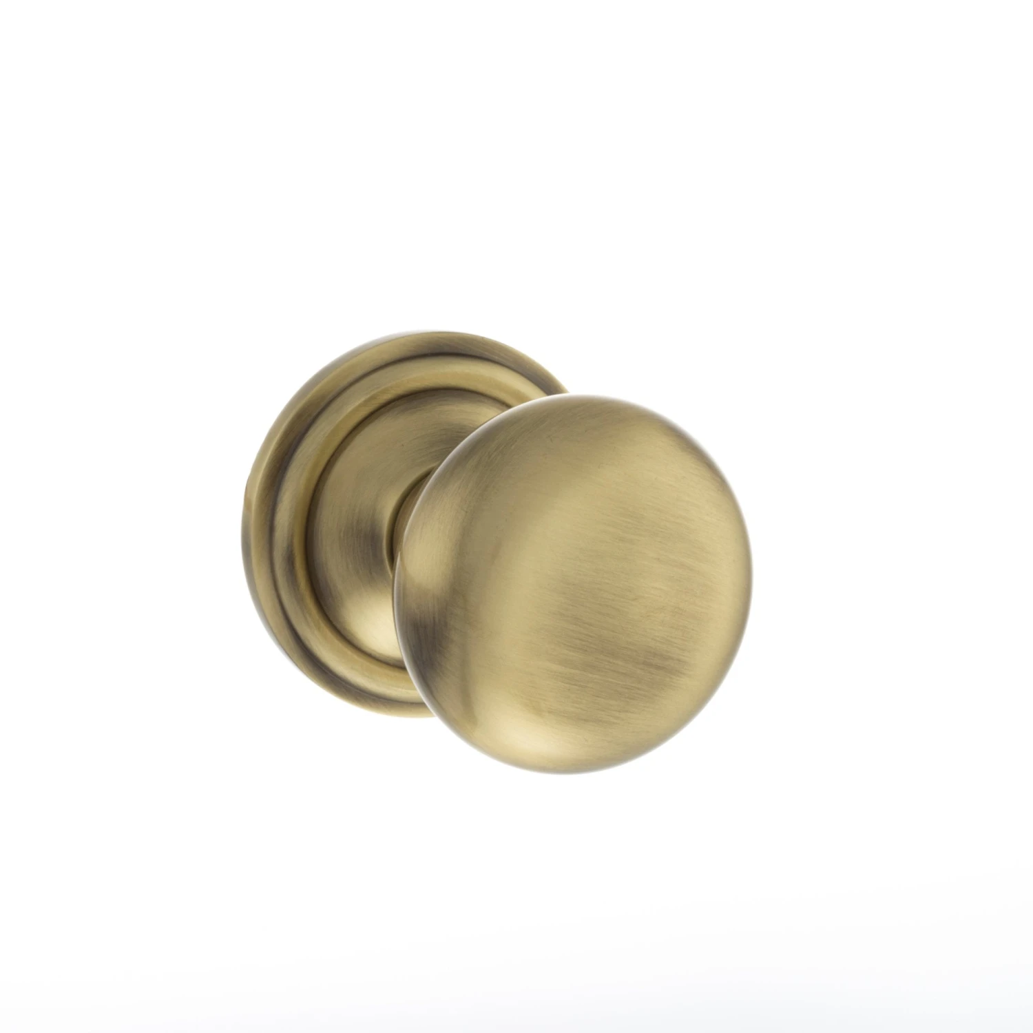 Old English Harrogate Mushroom Round Mortice Door Knob - Antique Brass (119759) 1 Old English Harrogate Mushroom Round Mortice Door Knob - Antique Brass (119759)