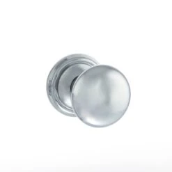 Old English Harrogate Mushroom Round Mortice Door Knob - Polished Chrome (119758)