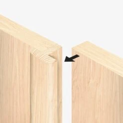 Pine Unfinished T-Lipping 35mm (118843)