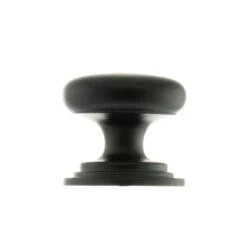 Victorian Louvre Door Knob - Matt Black (119746)