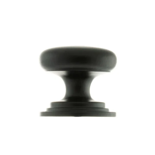 Victorian Louvre Door Knob - Matt Black (119746)