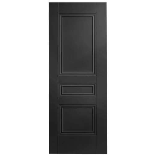 Black Internal Fully Finished Elegance Henley 3 Panel FD30 Fire Door (117827) -Oak Door Store 1694785417 66081500