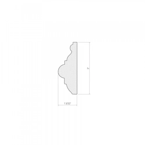 White - 2.4m Painted Dado Rail (120100) -Oak Door Store 1695888569 09278600