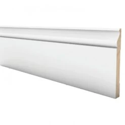 White - 2.4m Painted Decorative Skirting Board (120103)
