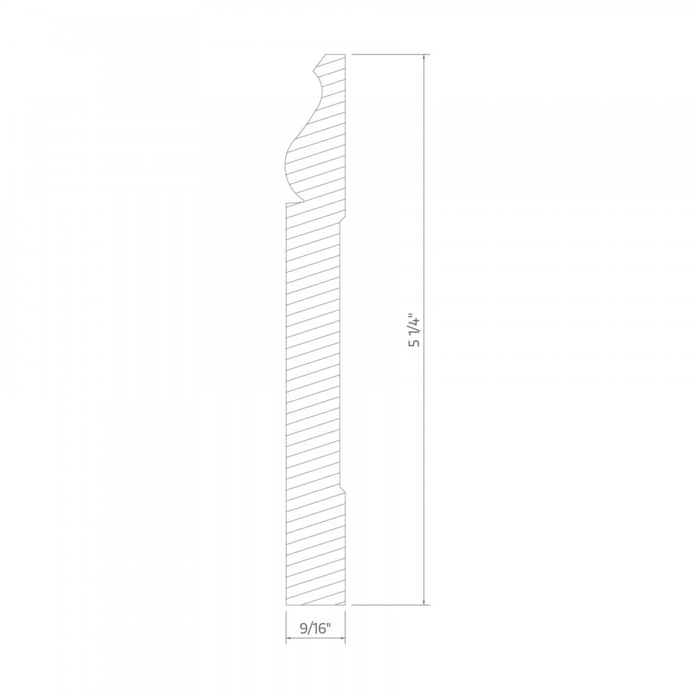 White - 2.4m Painted Decorative Skirting Board (120103) 2 White - 2.4m Painted Decorative Skirting Board (120103) - Image 2