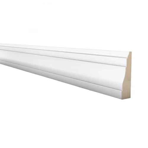White Painted - 2.4m Ogee Skirting Board (120118)