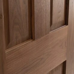 Internal Walnut Fully Finished 4 Panel Victorian FD30 Fire Door (117105) -Oak Door Store 1695910220 64712600
